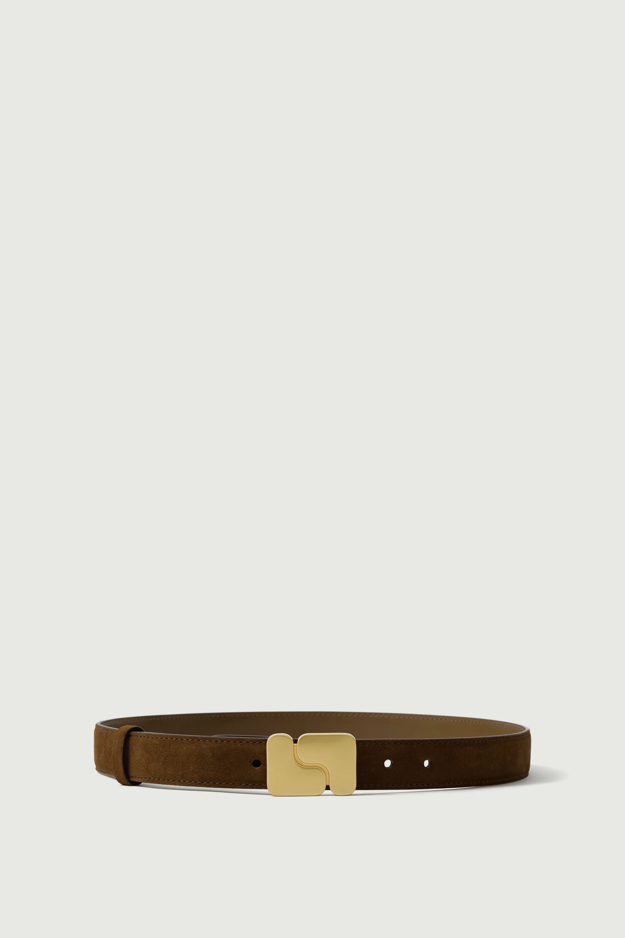 BELT NINON BROWN SPLIT LEATHER