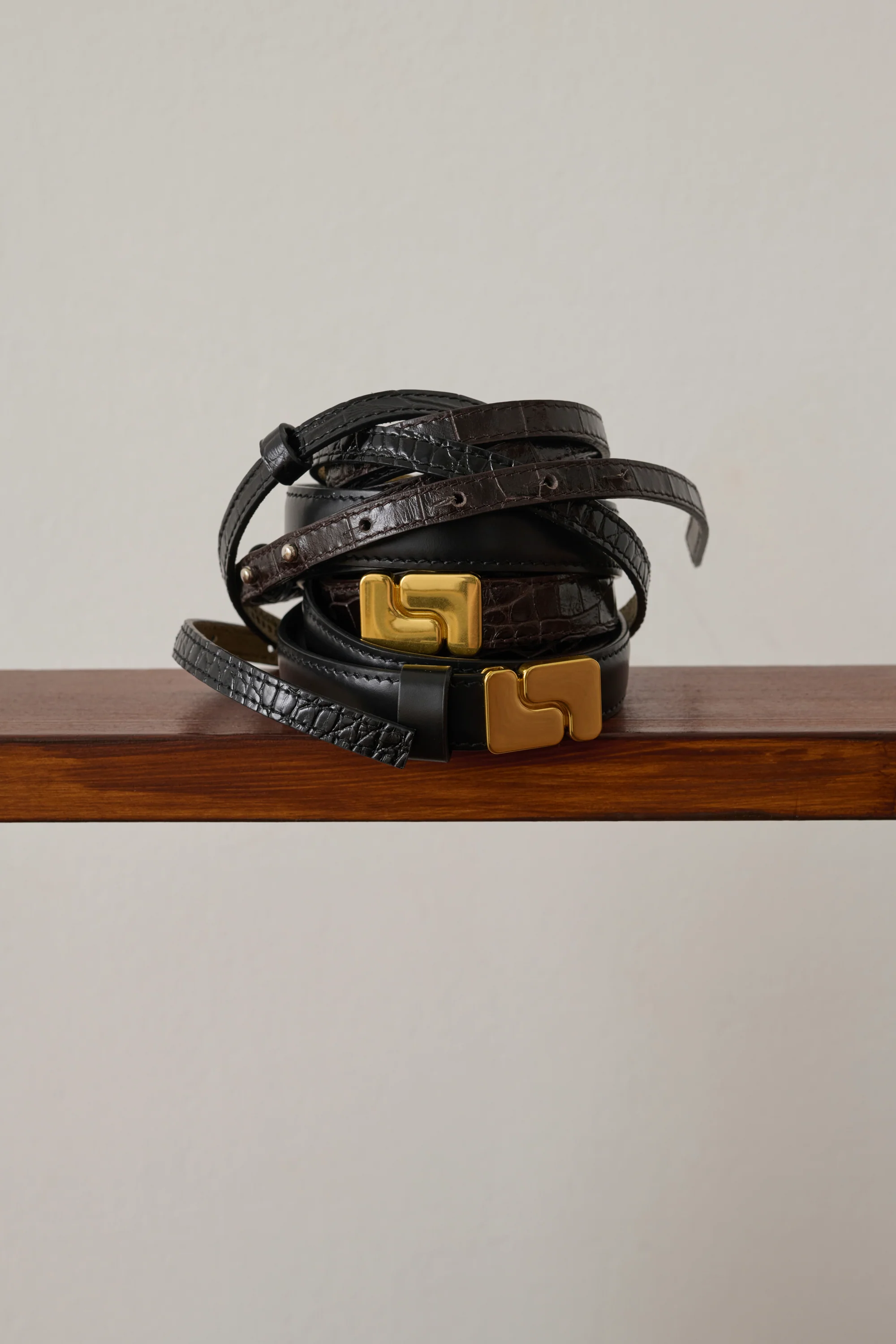 BELT NINON MINI BROWN CROCO - Image 3
