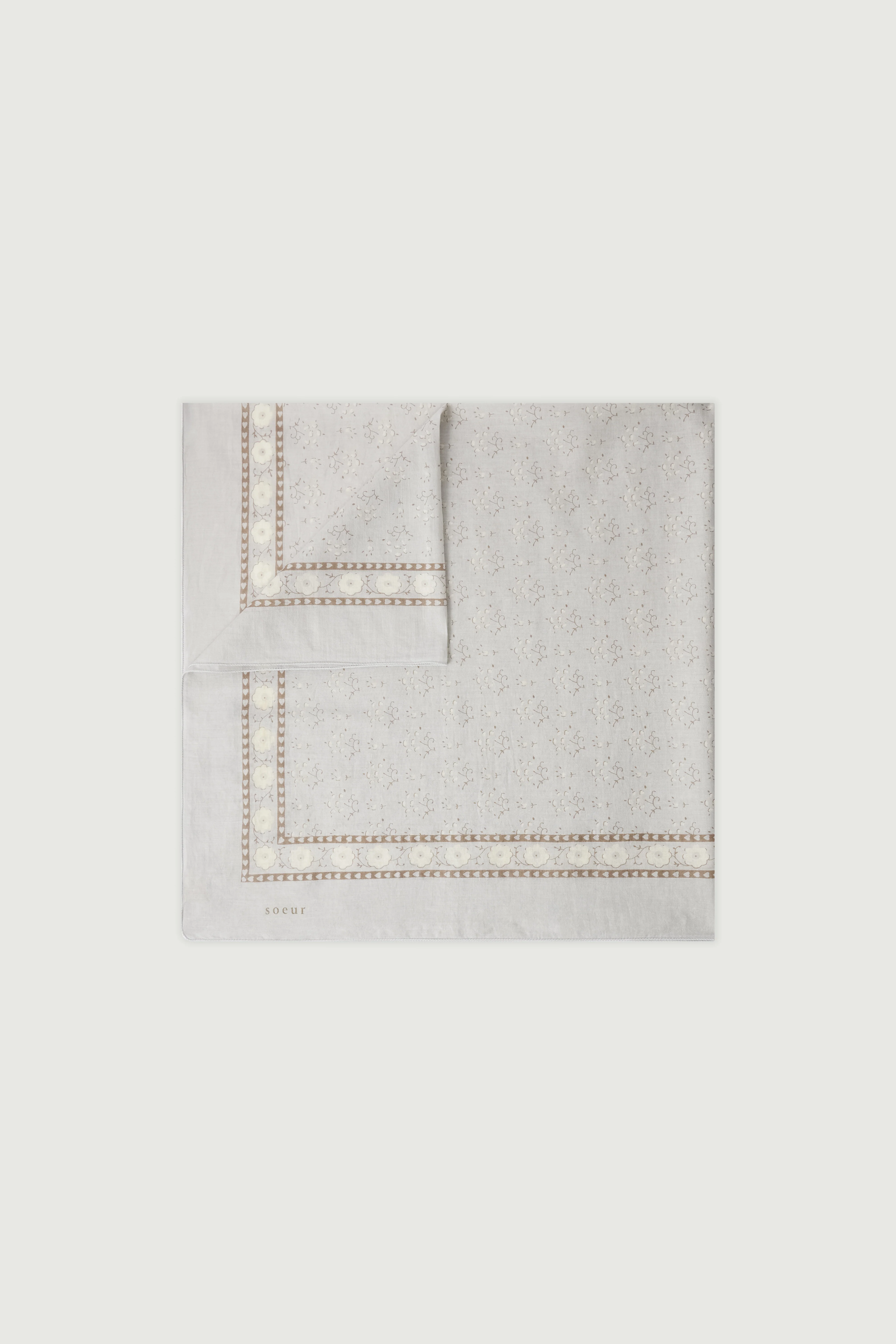 CLASSIQUE GREY COTTON SCARF