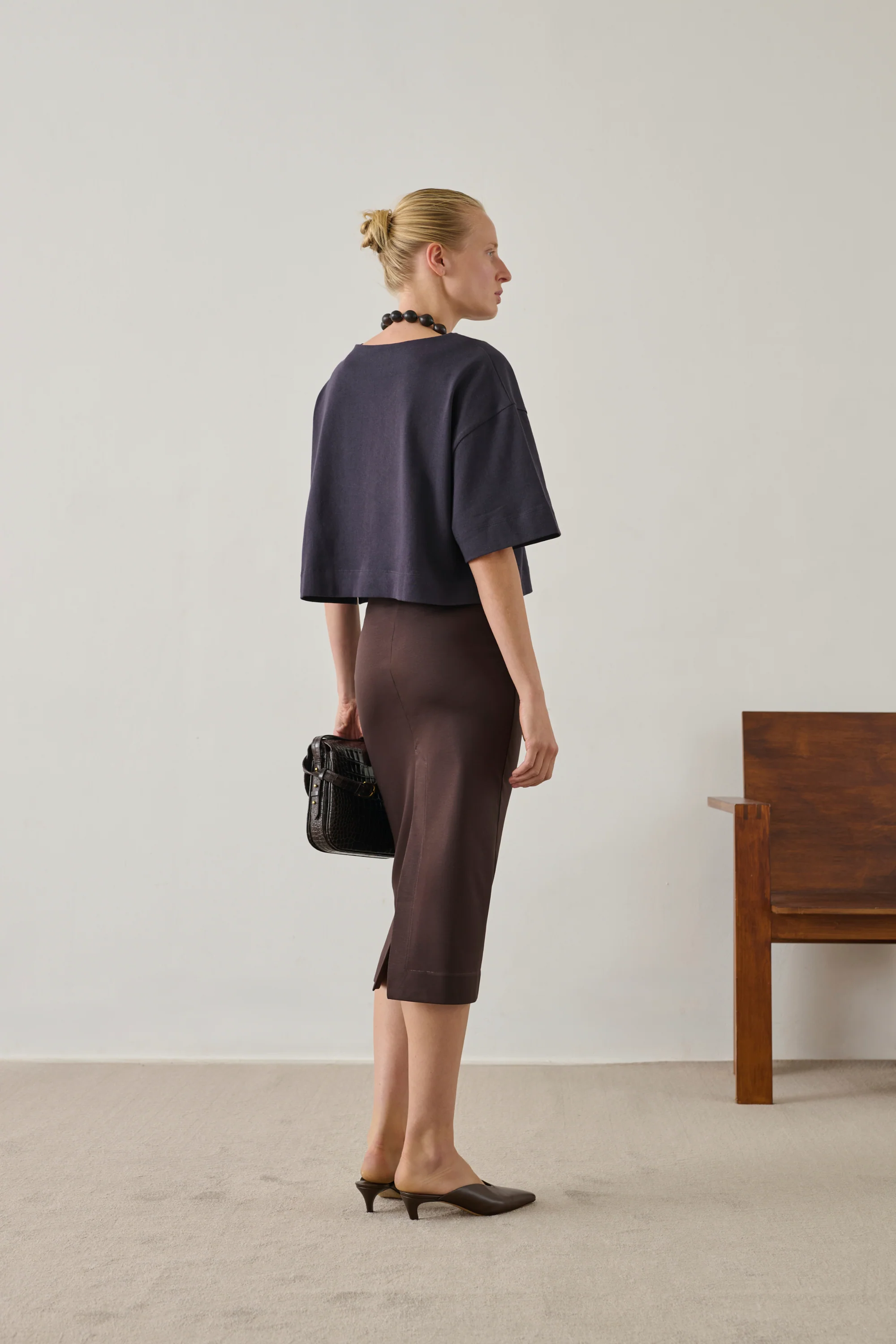 SKIRT ISMA BROWN - Image 2