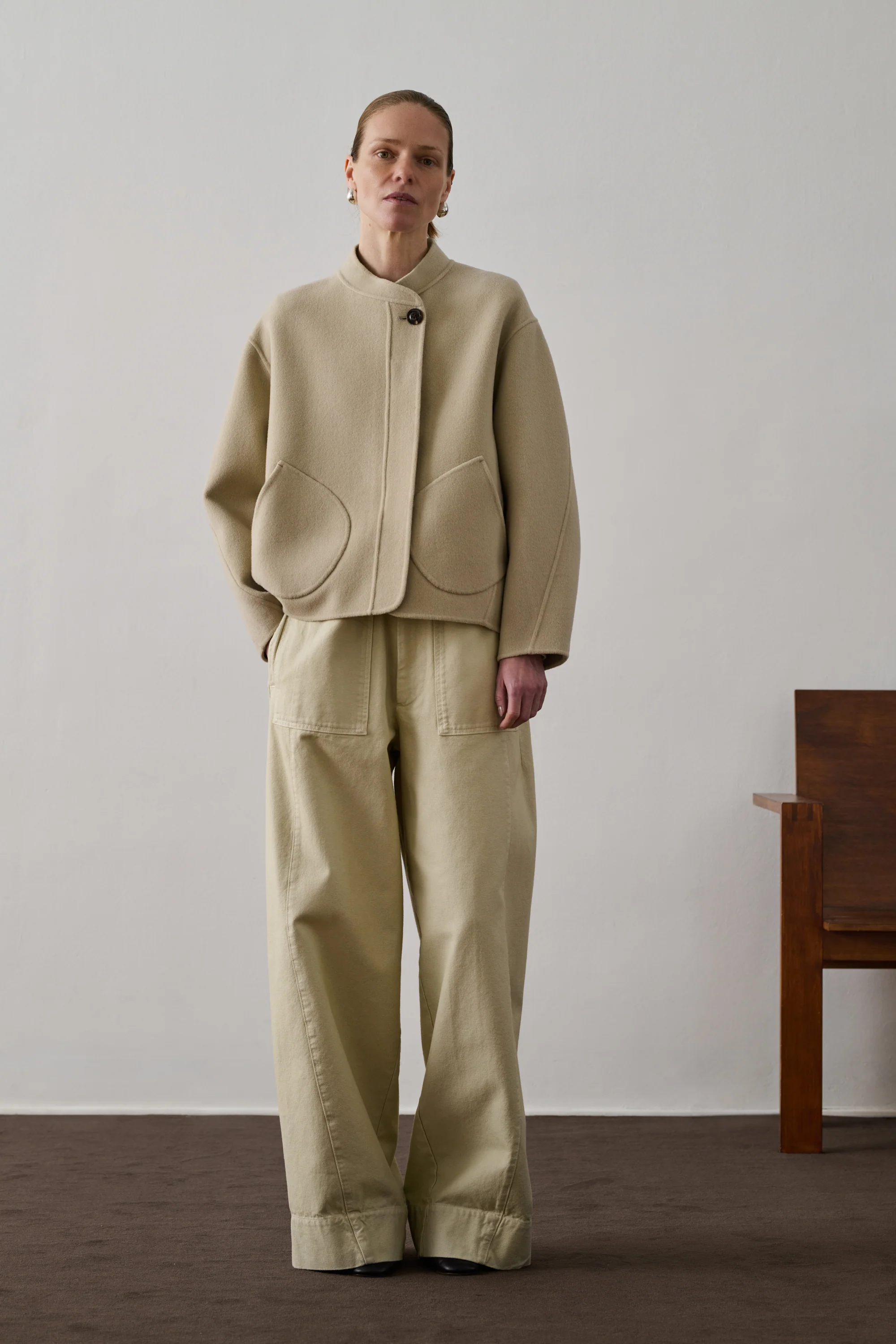 COAT WINDSOR ECRU