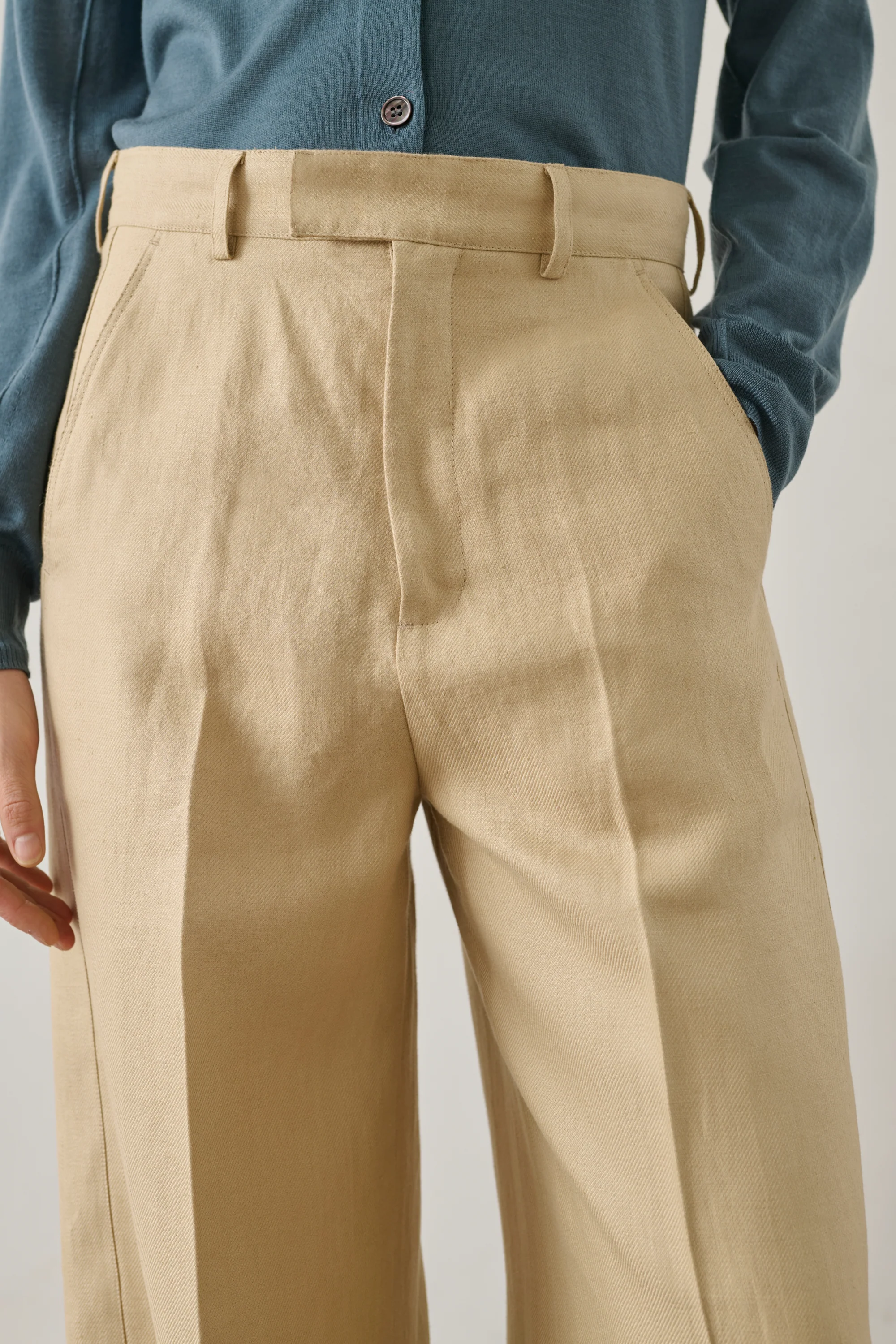 TROUSERS HIPPOLYTE BEIGE - Image 4