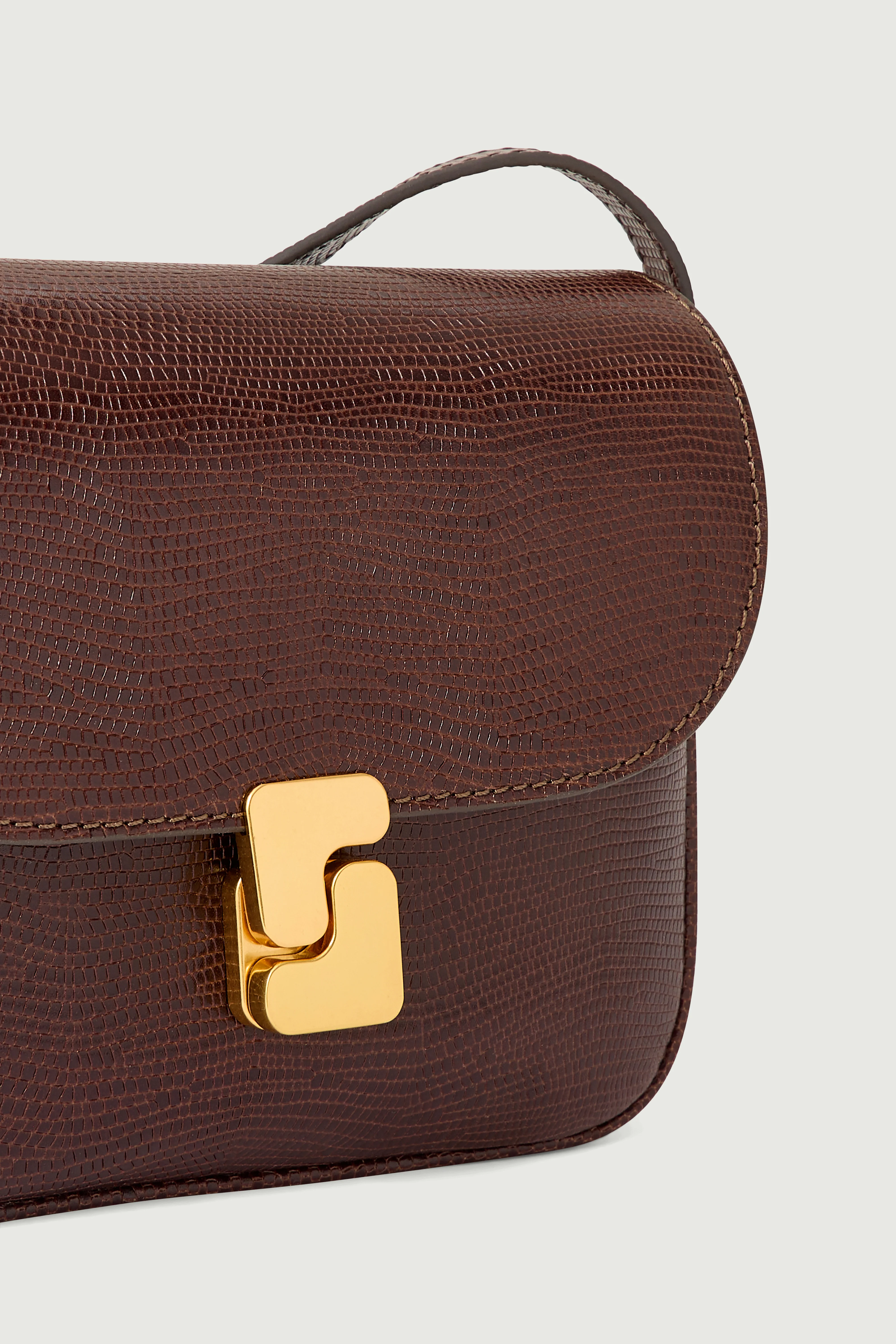BAG BELLISSIMA MINI BROWN LIZARD - Image 3